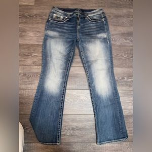 Jeans, Rhinestone pockets, Vigoss Slim Boot